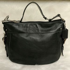 Coach Black  Leather Hobo Bag